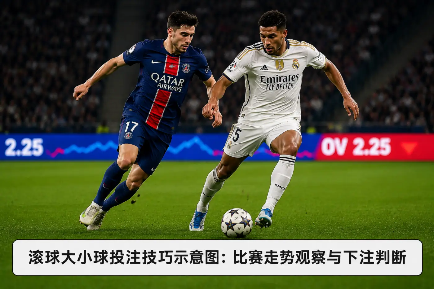 滚球大小球投注技巧示意图：比赛走势观察与下注判断